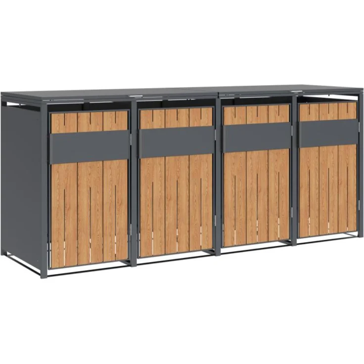 Westmann Varius 4 | Metall Mülltonnenbox 4er | – Bild 1