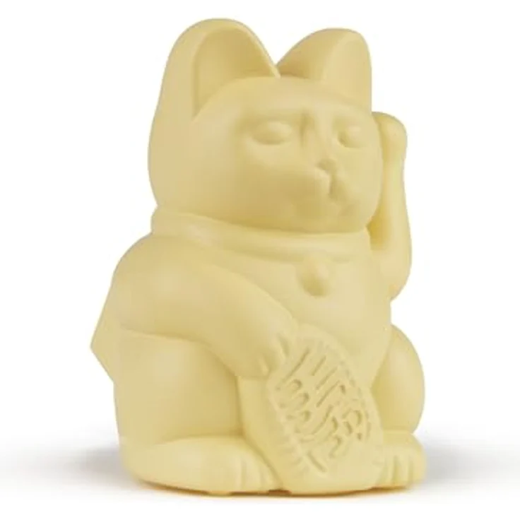 Donkey Winkekatze Solar Lucky Cat Gelb – Bild 3