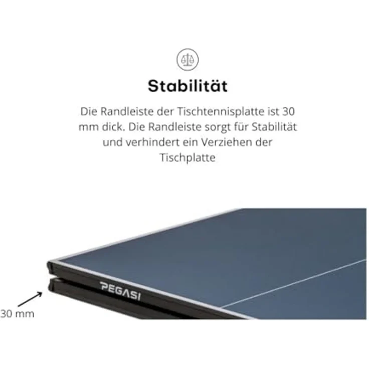 Tischtennisplatte 75% Midi Pegasi Blau Indoor – Bild 6