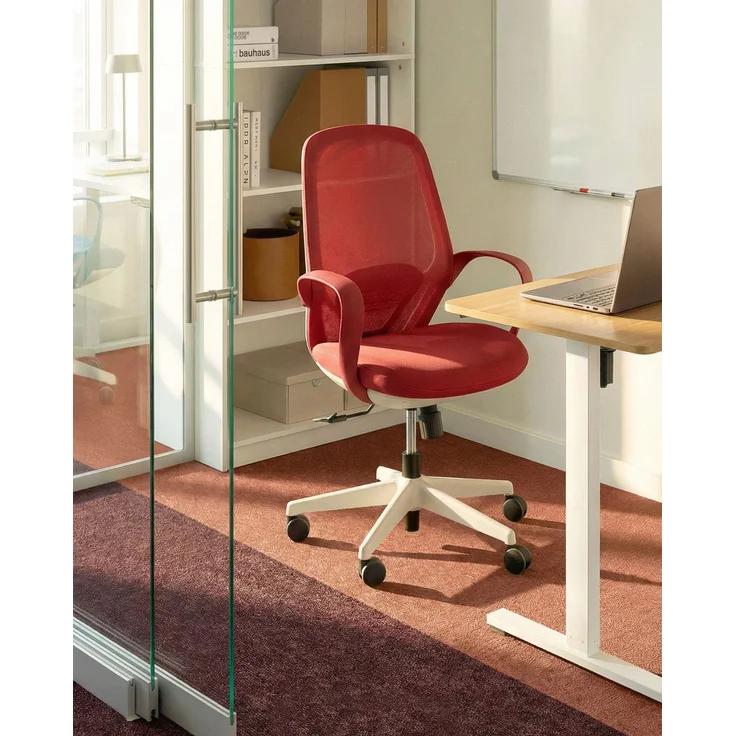 Bürostuhl FOAMA Stoff Rot – Bild 3