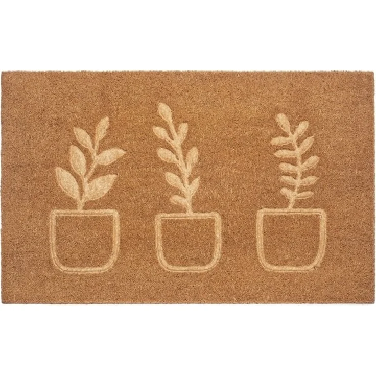 HANSE Home Fußmatte Flowerpot, Türmatte, rechteckig, Höhe: 15 mm, Kokos, Schmutzfangmatte, Outdoor, Rutschfest, Innen, Kokosmatte, Flur – Bild 4