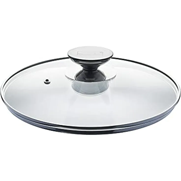 Berndes Spezialglasdeckel mit Edelstahlknauf, Sicherheitsglas, Transparent, Ø 24 cm, 007024