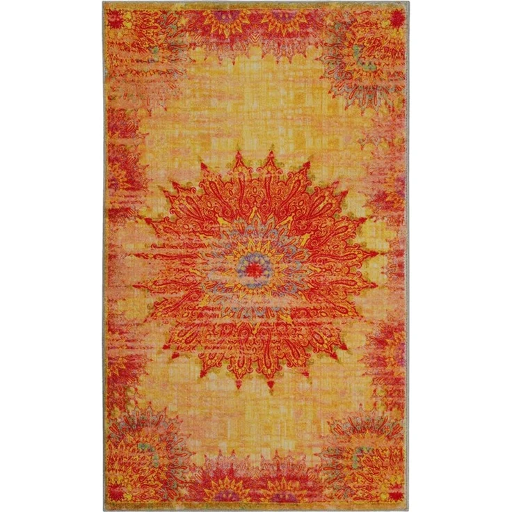 Wecon home Badematte Healing, Höhe 0,5 mm, fußbodenheizungsgeeignet, Polyester, rechteckig, Vintage, waschbar, rutschfest, schnell trocknend, robust, Badteppich – Bild 3