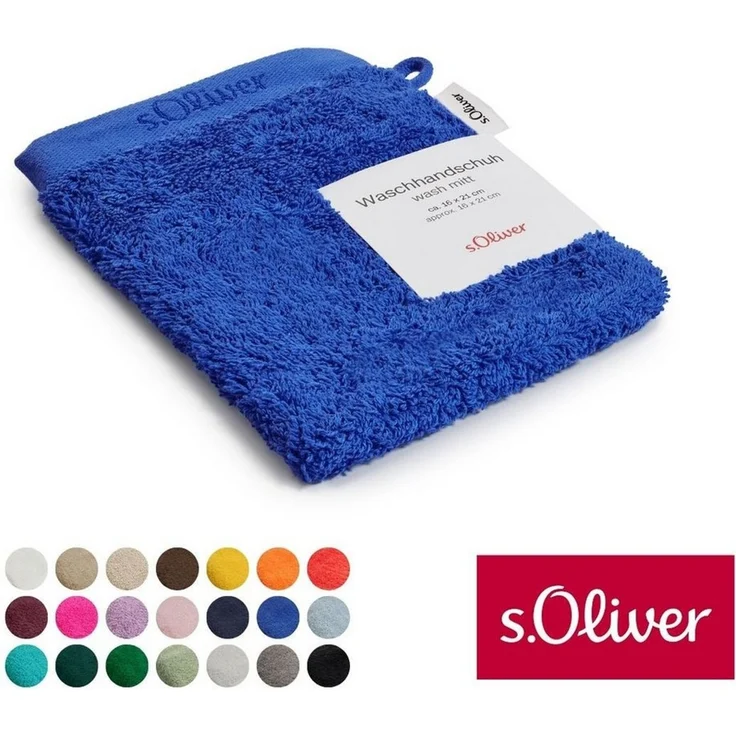 s.Oliver Waschhandschuh s.Oliver, Premium Qualität, 600 gr/m², auch als Sets erhältlich, Walkfrottier (1-St), große Farbauswahl, auch als Duschtuch, Handtuch, Gästetuch – Bild 1
