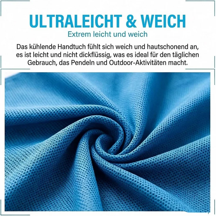 Diwzbyn Sporthandtuch Kühltuch mit Aufbewahrungsflasche, Kühltücher für Sommer, Kühlendes Sporthandtuch für Yoga, Fitness, Running, Gym und Outdoor – Bild 3