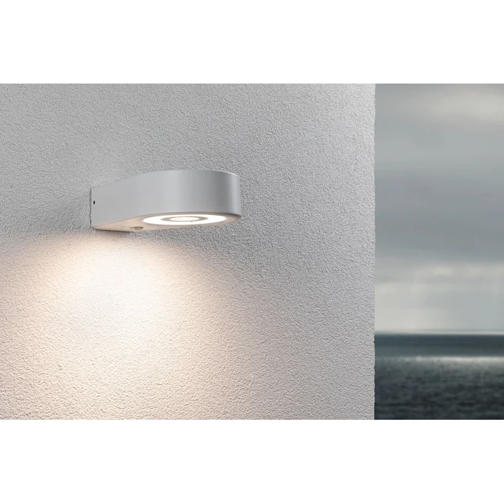 Paulmann 94867 LED Außenwandleuchte Silma Bewegungsmelder weiss 3000K IP44 – Bild 5