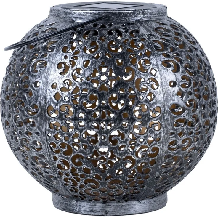 LED Solarleuchte, Kunststoff, Hängeleuchte, H 17 cm – Bild 10