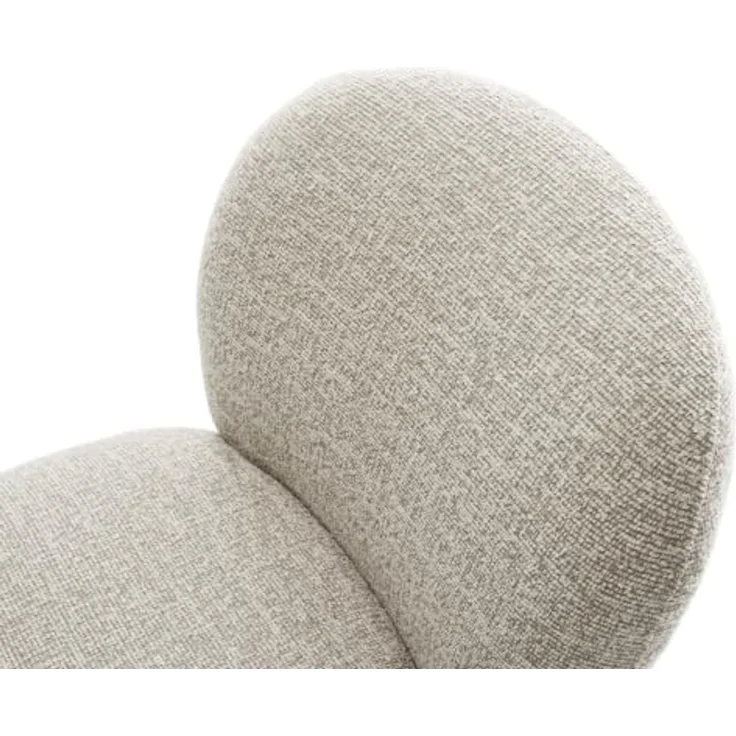 Freischwinger Nube-Flex Webstoff Soft Beige Freischwinger flach Effektfinish Titan Taschenfederkern – Bild 6