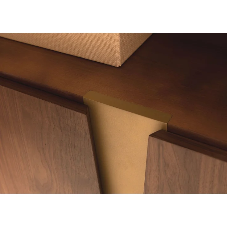 Highboard Nussbaum-Echtholzfurnier 100x40x145 braun lackiert BUTTERFLY #105 – Bild 5