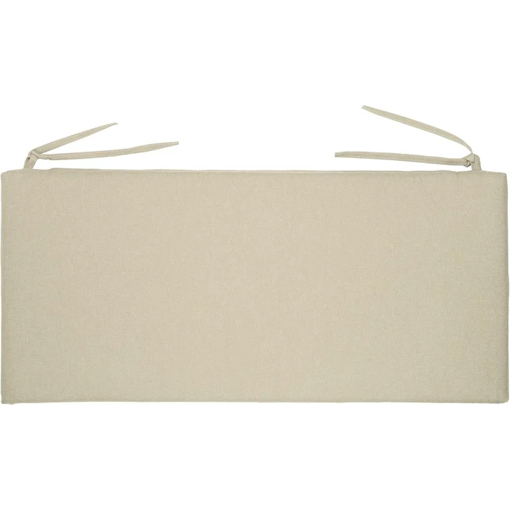 chilly pilley Bankkissen Bankauflage Polsterauflage Reißverschluss mit Schlaufen Kissen für Gartenbank Gartenbankauflage für Gartenmöbel Sitzkissen & Rückenkissen Outdoor (140 x 40 x 5 cm, Cremefarbig) – Bild 5
