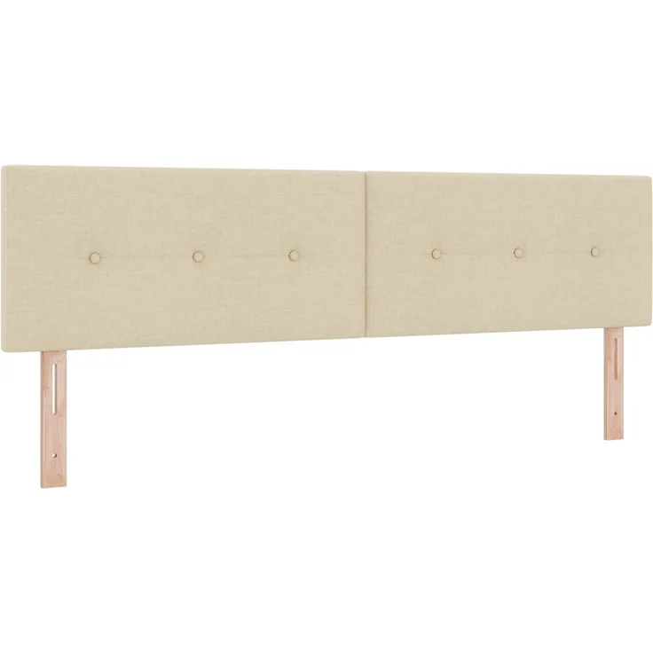 vidaXL Ottoman Bett mit Matratze mit Kopfteil Creme 180 x 200 cm Stoff 3456349 – Bild 4