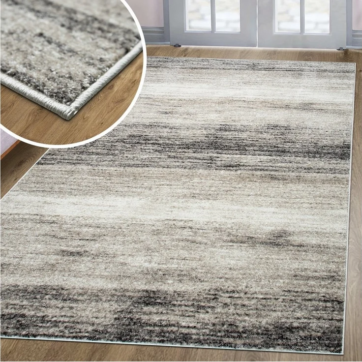 oKu-Tex Teppich Phoenix Wohnzimmerteppich, Kurzflor Beige meliert, Teppich, Höhe: 8,5 mm, besonders weicher Kurzflor, pflegeleicht – Bild 2