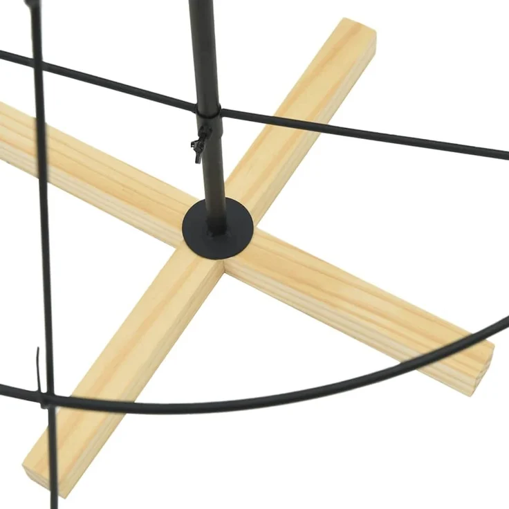 vidaXL Metall-Weihnachtsbaum mit Ständer KUOPIO 150 cm Stahl Schwarz 42019160 – Bild 8