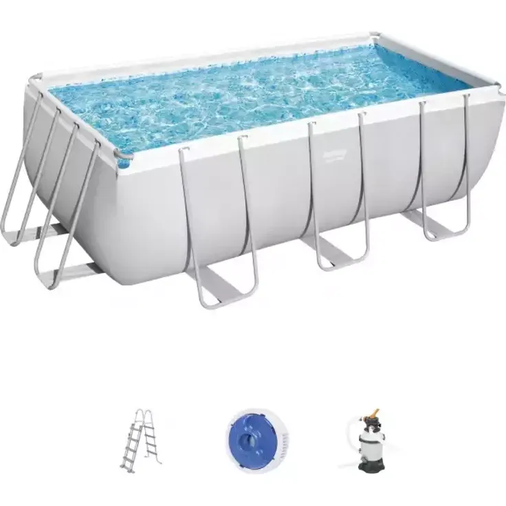 Bestway 'Power Steel 412 x 201 x 122 cm' Frame Pool Sandfilteranlage Leiter