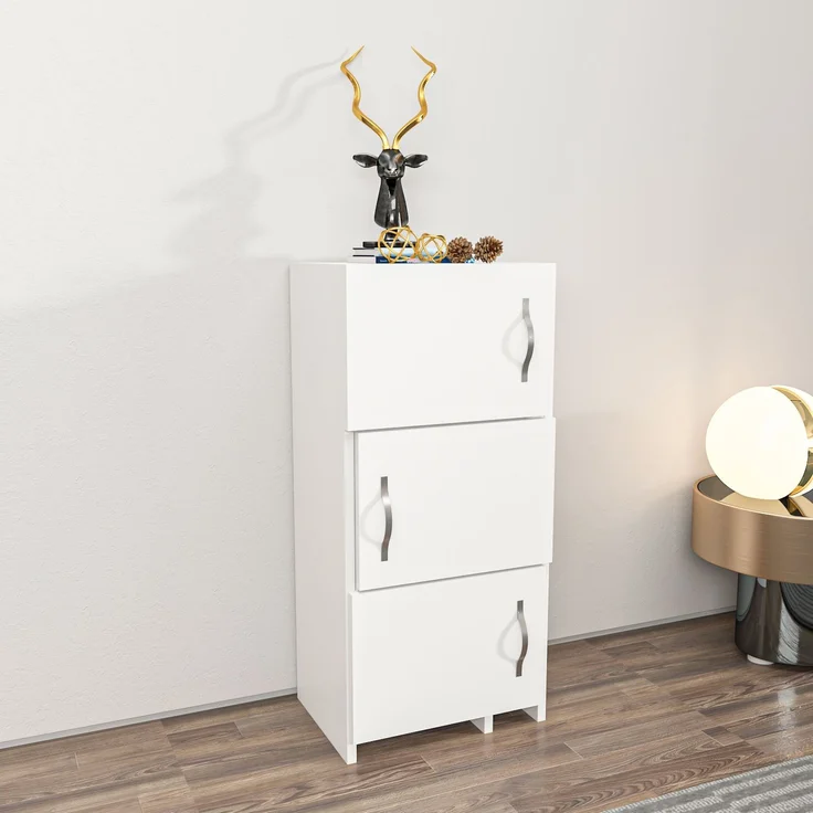 Skye Decor 'Anna - White' Mehrzweckschrank, Weiß, 65 x 89,8 x 31,5 cm – Bild 3