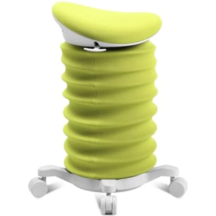 TOPSTAR Sitness 4D mit Rollen - AGR-Zertifiziert Dynamischer Sitzhocker Papyrus - apfelgrün Stoff HI4, ergonomischer Bürohocker - höhenverstellbar - stärkt den Rücken - entlastet die Bandscheiben – Bild 4