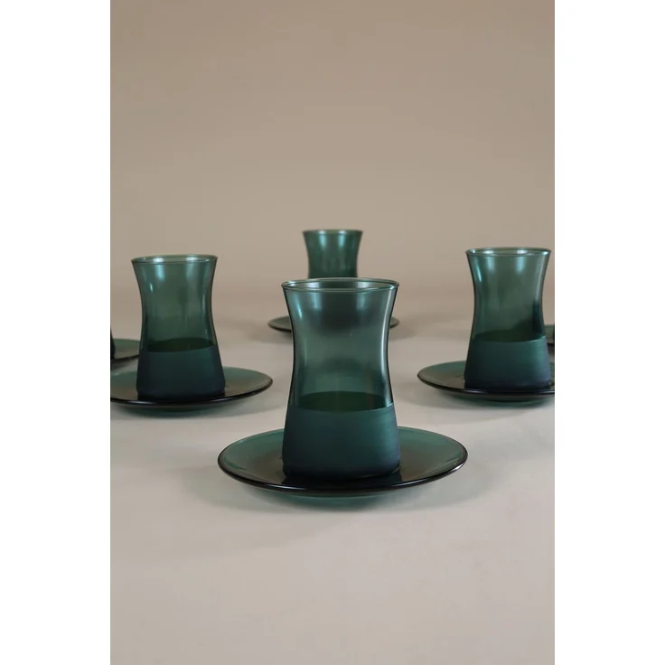 Hermia Concept '8682225130070' Teegläser-Set (12-teilig), Grün, 170 ml – Bild 2