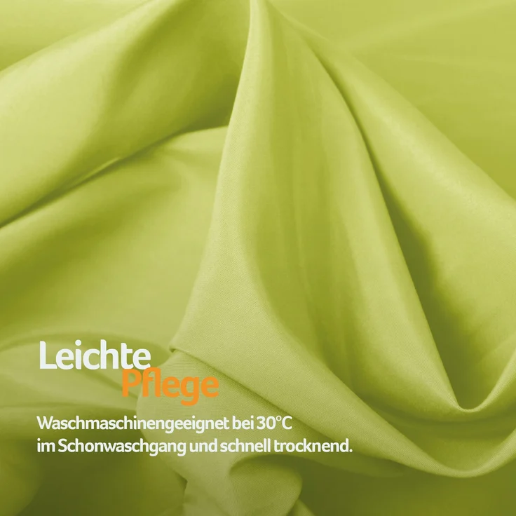 Bestlivings Blickdichte, Gardine mit Ösen, in vielen Größen und Farben Grün 140x175 cm – Bild 9