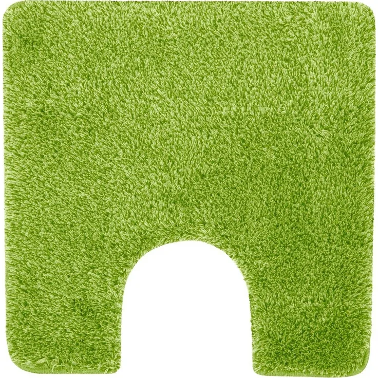 spirella Badematte BRIZZOLO, quadratisch mit Toiletten-Ausschnitt, Höhe: 30 mm, Badteppich Hochflor, Velours meliert, 100% Acryl, Anti-Rutsch Beschichtung, für Fußbodenheizung geeignet, mit Toiletten-Ausschnitt, waschbar 40°, schnelltrocknend, 55 x 55 ...