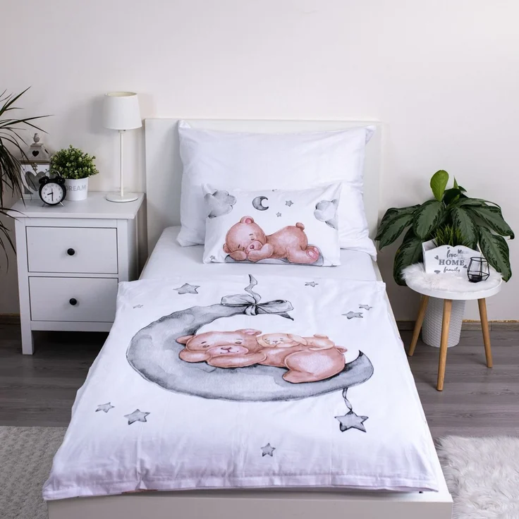 Teddy Bear Kinderbettwäsche – Bettbezug 100x135 cm & Kissenbezug 40x60 cm – Bild 2