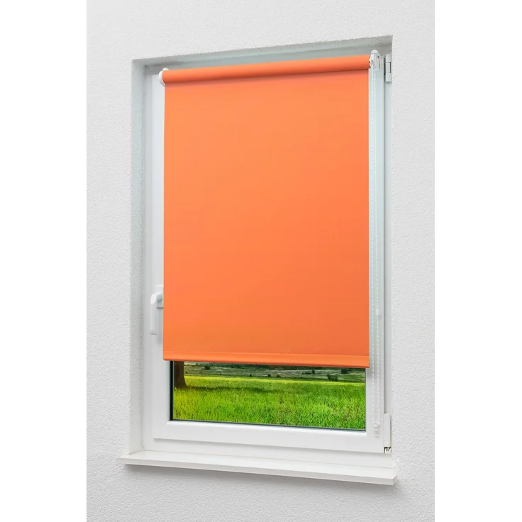 Lysel Outlet - Verdunkelungsrollo Shiny Rotorange, (B x H) 102.50cm x 175cm in orange/rotorange – Bild 7