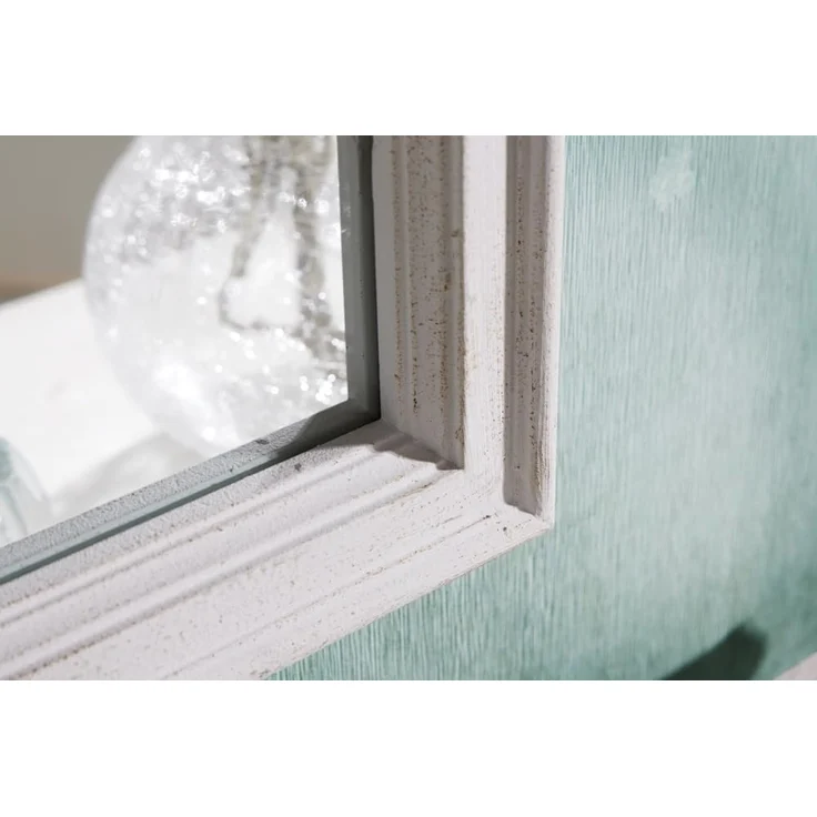 riess-ambiente Wandspiegel CASTILLO 100cm weiß (Einzelartikel, 1-St), Schlafzimmer · Fenster-Design · Deko · Landhausstil · handmade · Flur – Bild 4