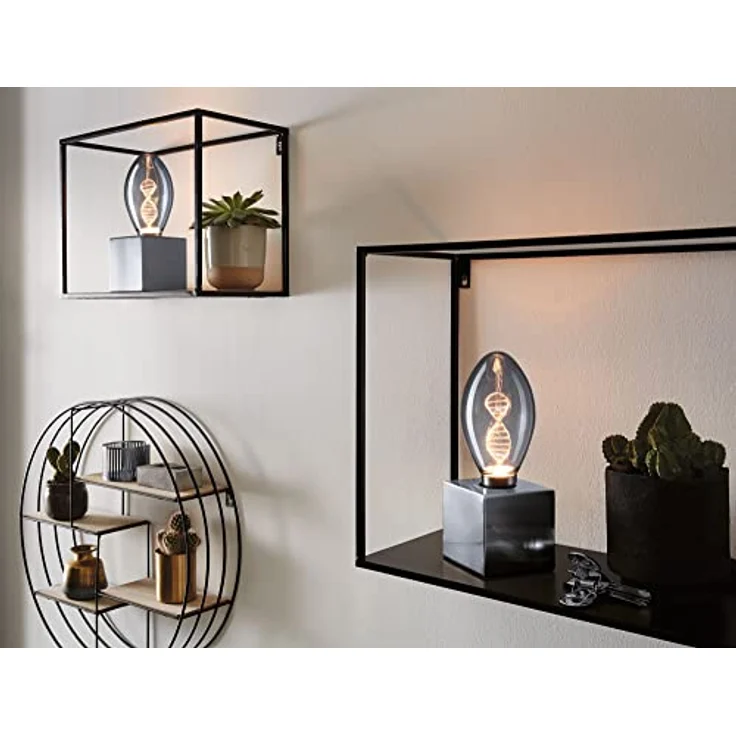 Paulmann LED-Lampe E27 3,5 W Helix, dekorative Leuchte mit 1.800 K warmem Licht und rauchgrauem Glas – Bild 5