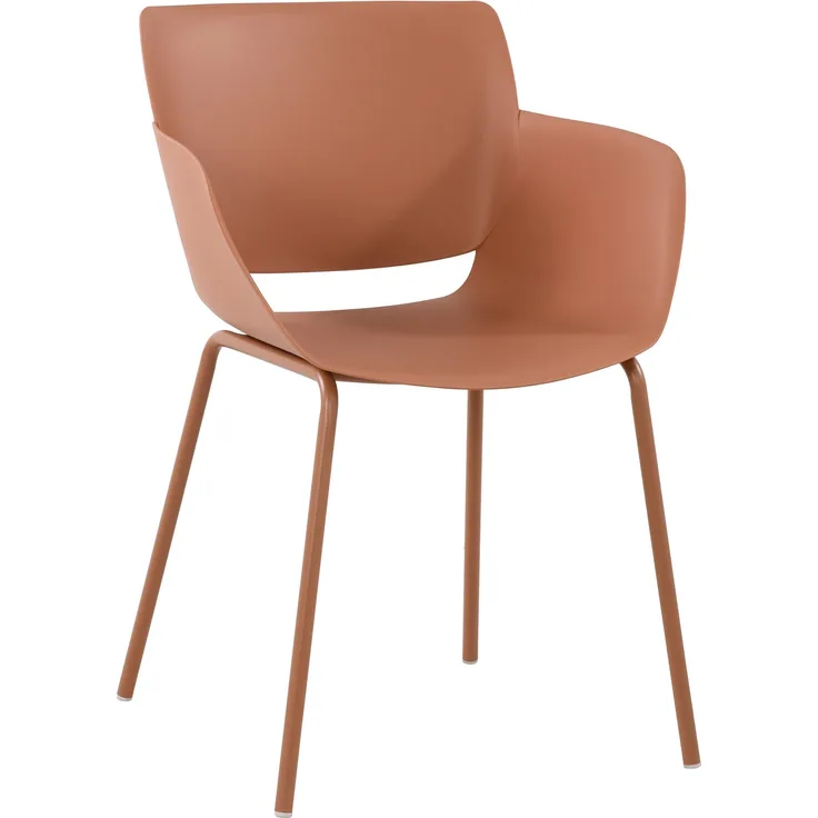 CLP Stuhl Alpena wetterfest mit Rückenlehne,terracotta