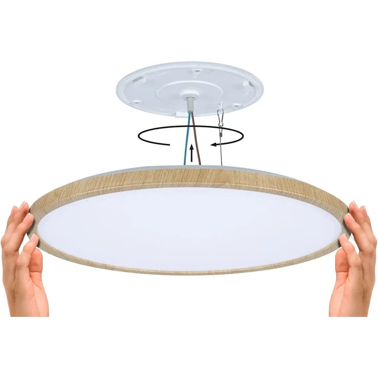 Paulmann 71260 LED Panel Atria Shine 398mm 3000-6500K Holzoptik IP44 – Bild 11