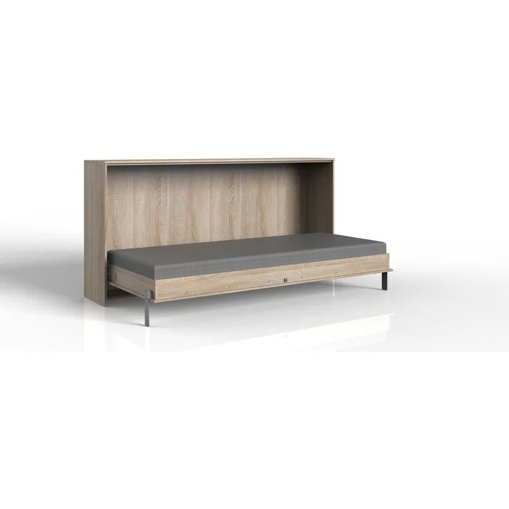 Klappbett >JUIST< (BxHxT: 212x105x43 cm) in EICHE SAEGERAU-NACHBILDUNG