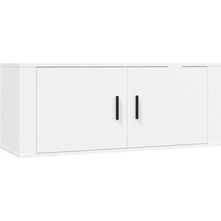 vidaXL 5-tlg. TV-Schrank-Set Weiß Holzwerkstoff 3188678
