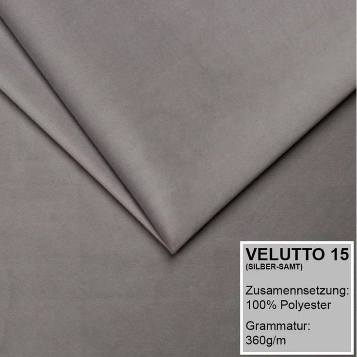 Boxspringbett TOM 180x200 cm mit Matratze und gepolstertem Kopfteil. Farbe Dunkelgrau – Bild 4