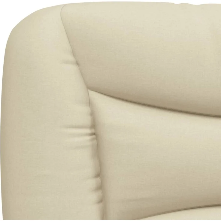 vidaXL Kopfteil-Kissen Creme 120 cm Stoff – Bild 10