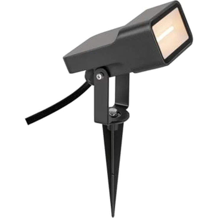 SLV SYNA WIDE, Erdspiessleuchte, 2200 K, 115°, IP65, eckig, schwarz - Strahler (Outdoor) – Bild 3