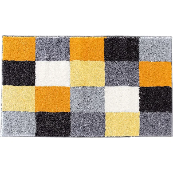 Erwin Müller Badematte Badematte "Kreta", Höhe 20 mm, eckig, Karo – Bild 1