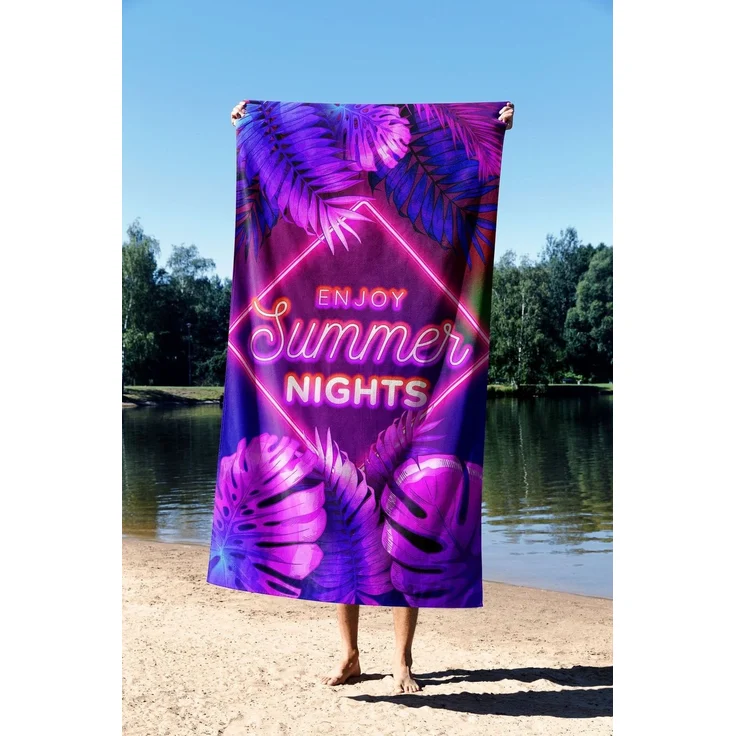 Mijolnir 'Enjoy Summer Night 90' Strandtuch, Mehrfarbig, 90 x 150 cm – Bild 2
