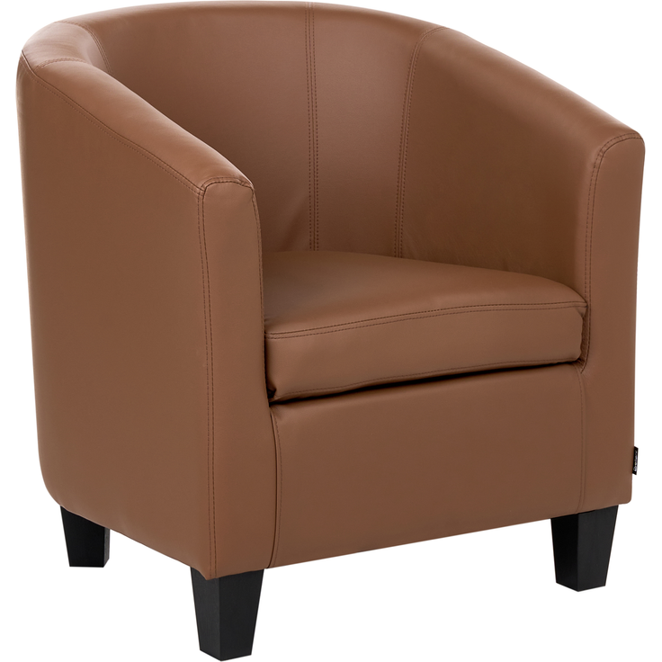 Sessel BORWICK Kunstleder Braun