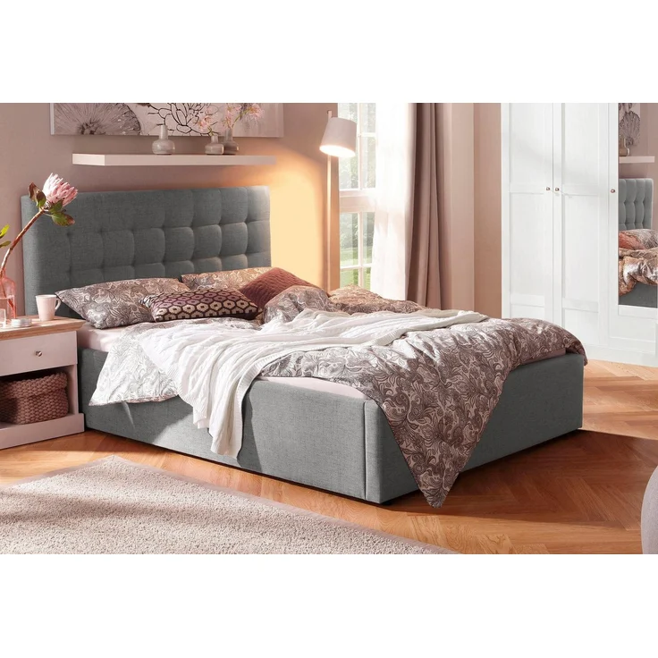 Home affaire Polsterbett Hamar, Steppung im Kopfteil, in verschiedenen Grössen und Stoffen und Farben – Bild 5