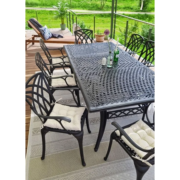 JACK Stuhlkissen JACK Outdoor 38x38cm Sitzkissen Lounge Kissen Sitzkissen Wasserfest, mit Lotus Effekt, robust, strapazierfähig, für Innen & Außen – Bild 2