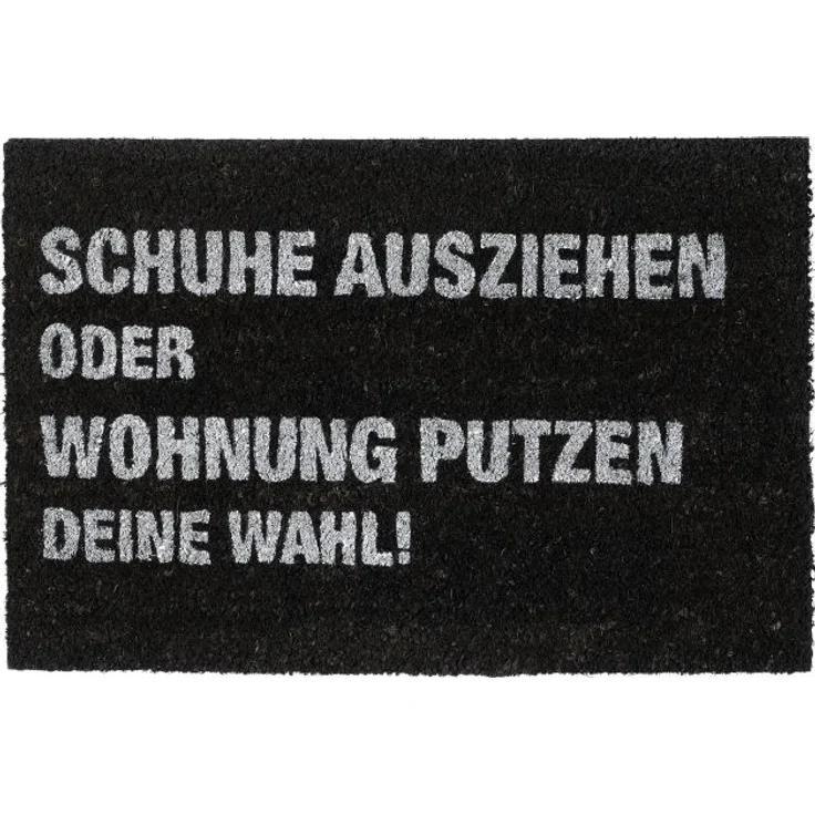 Fußmatte Kokos "Wohnung putzen" 10032751 – Bild 1