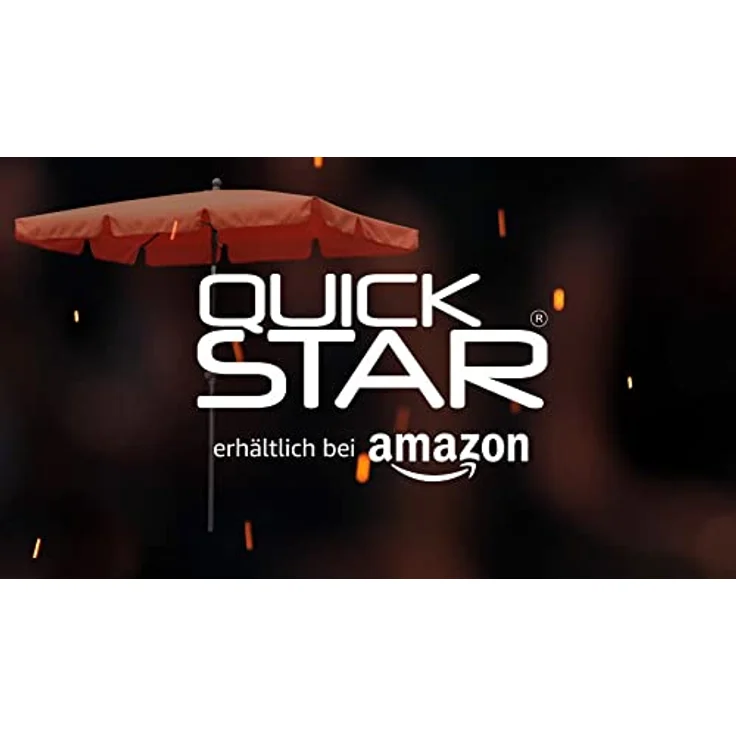 Quick Star Sonnenschirm Sonnenschirm 2x1,25m Rechteckig Sand, LxB: 125x200 cm, Abknickbar, Drehbar, Höhenverstellbar – Bild 10