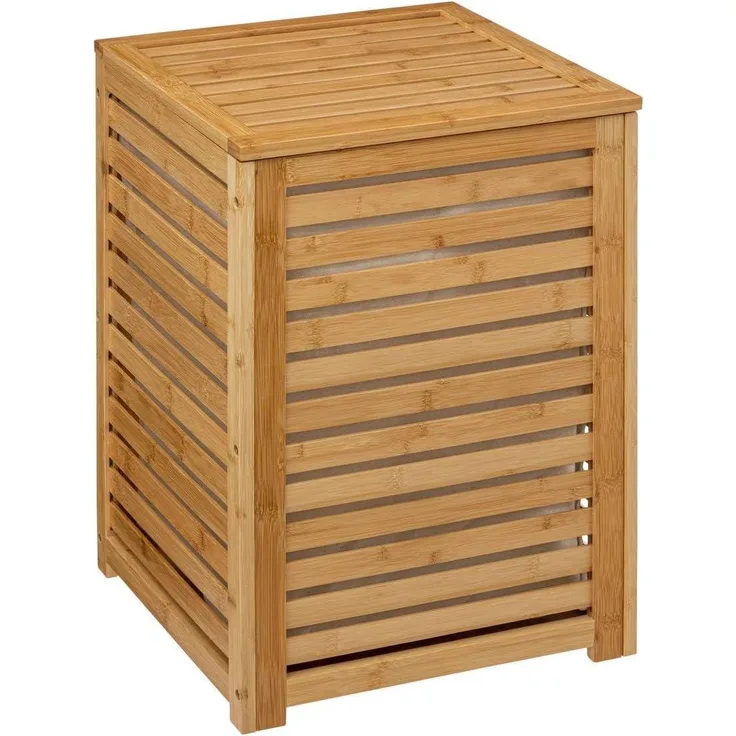 5FIve Simply Smart Wäschebox Sicela, Wäschetonne mit Einsatz, Bambus, Polyester, 58 cm, 160823