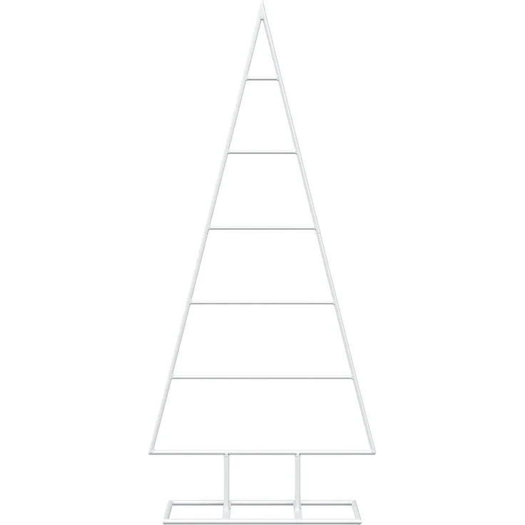 vidaXL Metall Weihnachtsbaum KUOPIO 90 cm Stahl Weiß 42053829 – Bild 4