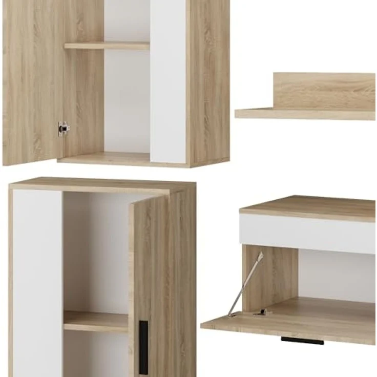 Wohnwand Berno Sonoma 4-teiliges Set Vicco – Bild 6