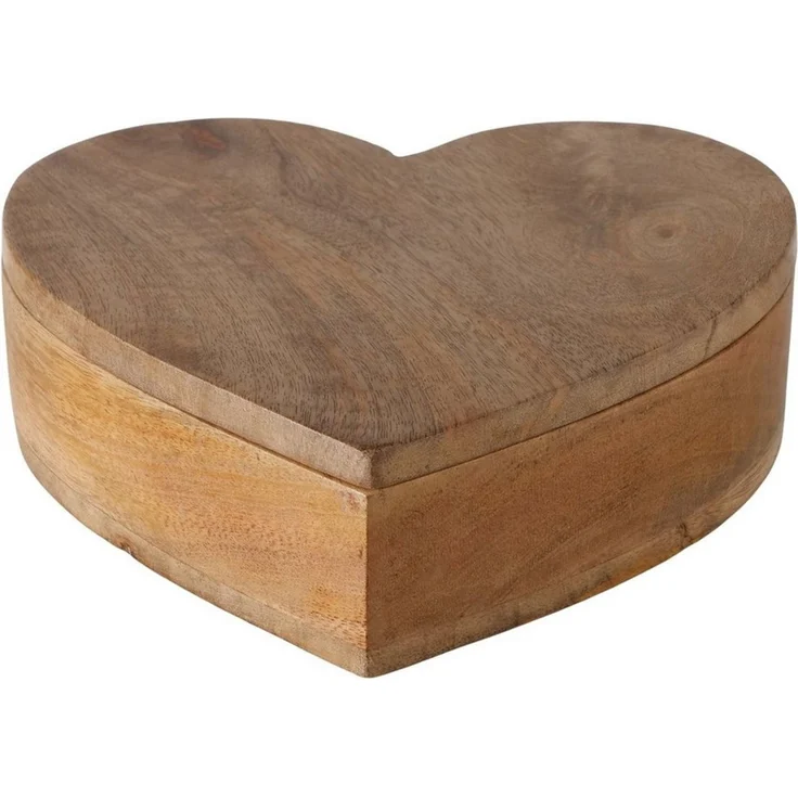 BOLTZE GRUPPE GmbH Dose Boltze, Box Lurea Herz Mango Holz 20 cm, 2085144 (1 St) – Bild 2