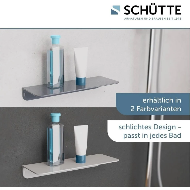 Schütte Duschablage, Weiß, zum Kleben – Bild 2