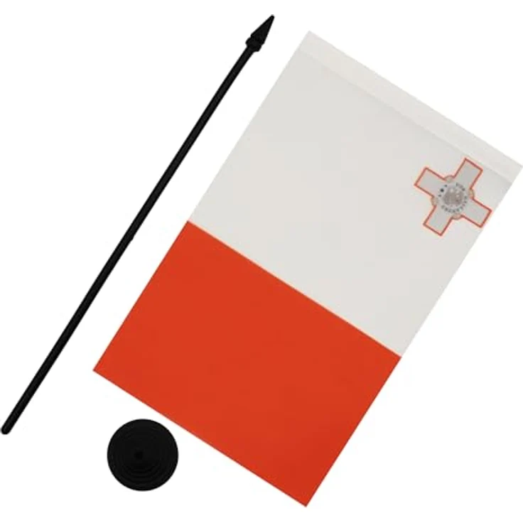 AZ FLAG - Tischflagge Malta - 21x14 cm - Republik Malta Tischfahne 14 x 21 Cm - Flaggen – Bild 3