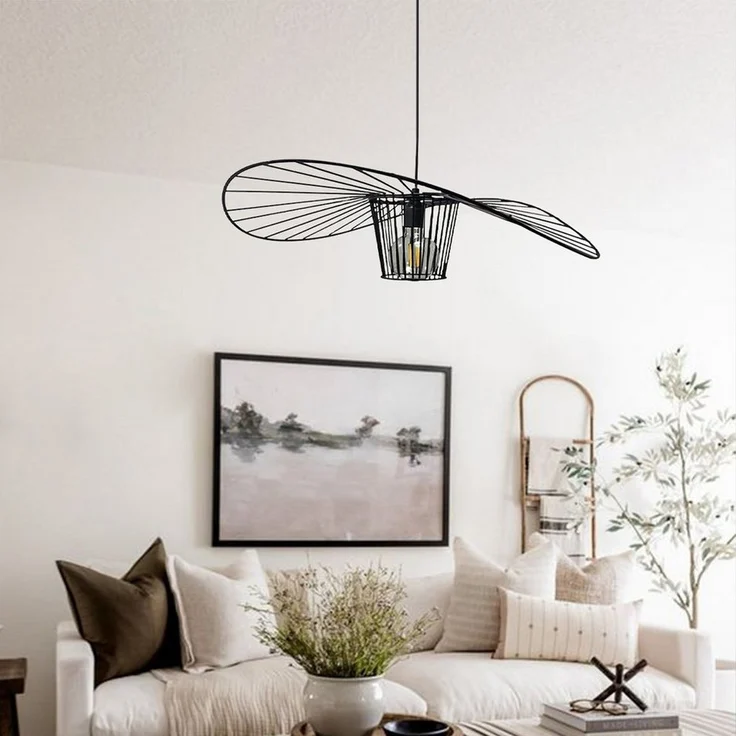 Bamyum Pendelleuchte Bamyum Pendelleuchte I Orvelte I Metall Schwarz Lampe – Bild 3