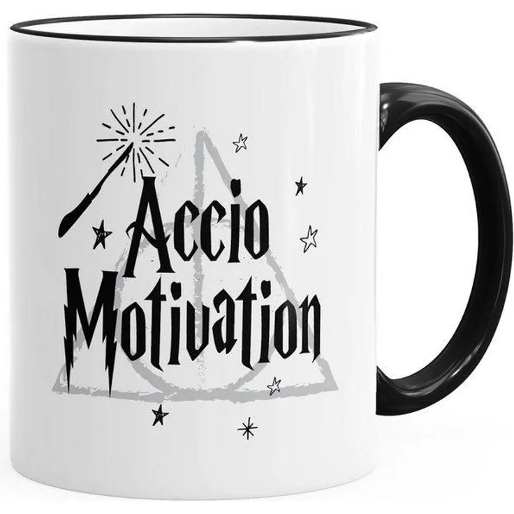 MoonWorks Tasse ''Kaffee-Tasse Spruch Accio Motivation Teetasse Keramiktasse MoonWorks''