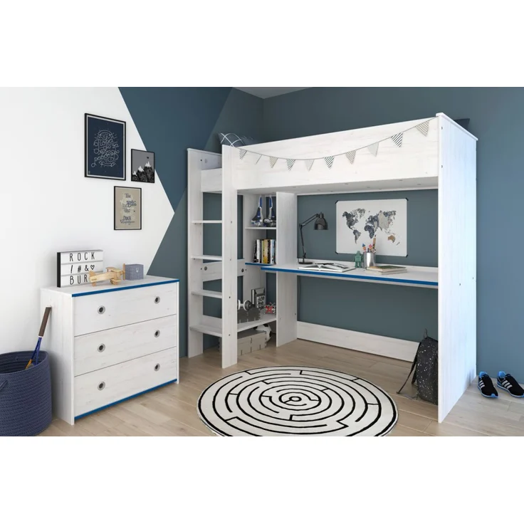 Parisot Kinderzimmer und Jugendzimmer Smoozy in weiß Kiefer Set 2-tlg. – Bild 6